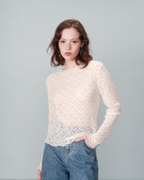 Grace & Mila Lace top / Ecru
