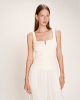 Grace & Mila Rena Rib Tank / Ecru