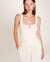 Grace & Mila Rena Rib Tank / Ecru