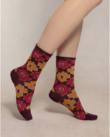 Bleuforêt Velvet Petunia Socks / Prune