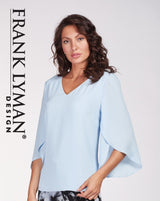 Frank Lyman Flutter Sleeve Blouse