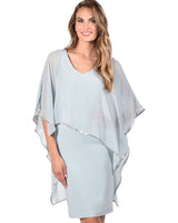 Frank Lyman Chiffon Overlay Dress