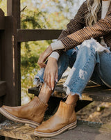 Handmade Leather Boots / Goldenrod