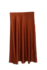 Satin A-line Skirt / 3 Colours