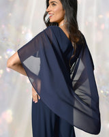 Frank Lyman Chiffon Cache-cœur / Midnight