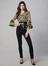 Frank Lyman Chiffon Wrap Blouse