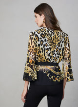 Frank Lyman Chiffon Wrap Blouse