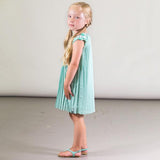 Pleated Chiffon Dress