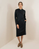 Uchuu Hooded Dress / Black