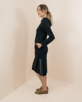 Uchuu Hooded Dress / Black