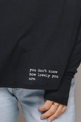 'Lovely' Long Sleeve Tee