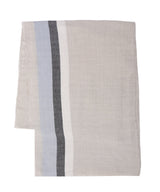 Foulard enveloppant Echo rayé / Tons de bleu