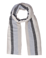 Foulard enveloppant Echo rayé / Tons de bleu