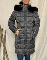 Etage Stretch Hooded Parka - Petit Check