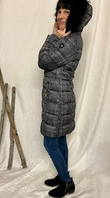 Etage Stretch Hooded Parka - Petit Check