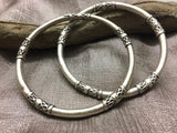 Sazzu Silver Bangles