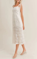 Floral Burnout Dress / Cream