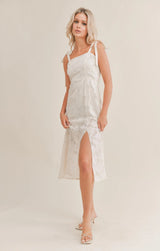 Floral Burnout Dress / Cream