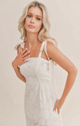 Floral Burnout Dress / Cream