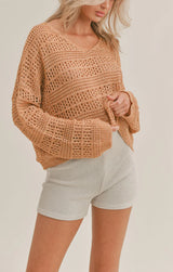 Starburst Crop Sweater