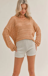 Starburst Crop Sweater