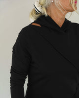 Uchuu Hooded Dress / Black