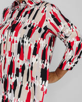 Uchuu Print Tunic Shirt