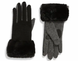Echo Faux Fur Cuff Gloves