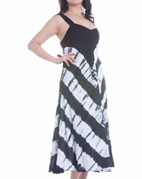 Robe longue tie-dye - Noir