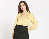 Chemisier en satin / 3 coloris