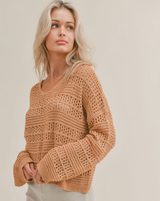 Starburst Crop Sweater