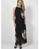 FRANK LYMAN Pleated  Floral Dress