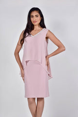 Frank Lyman Embellished Blush Dress