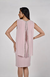 Frank Lyman Embellished Blush Dress