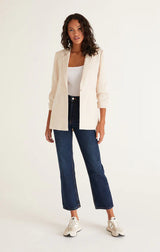 Z Supply Cinema Twill Blazer / Ecru