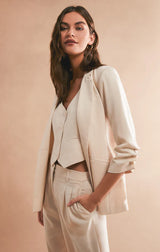 Z Supply Cinema Twill Blazer / Ecru