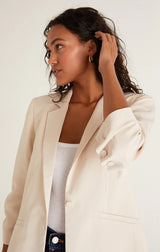 Z Supply Cinema Twill Blazer / Ecru