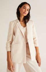 Z Supply Cinema Twill Blazer / Ecru