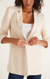 Z Supply Cinema Twill Blazer / Ecru