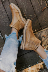 Handmade Leather Boots / Goldenrod