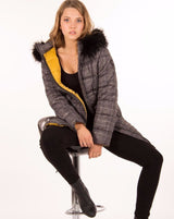 Etage Stretch Hooded Parka - Petit Check