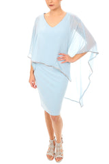 Frank Lyman Chiffon Overlay Dress