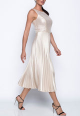 Frank Lyman Pleated Evening Dress