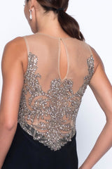 Frank Lyman Crystal Bead Gown