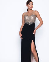 Frank Lyman Crystal Bead Gown