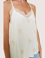 Embroidered Cami / Ivory