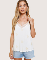 Embroidered Cami / Ivory