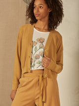 Nile Button Cardi / Mustard