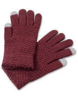 Frosted Pebble Gloves - Maroon