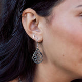 Harper Creek Drop Earring: Black